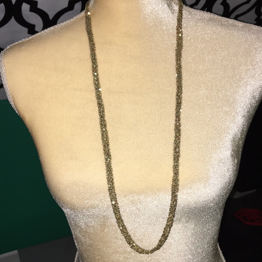 Ann Taylor Long Gold Necklace